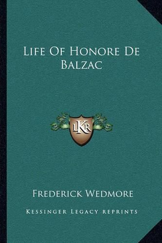 Life of Honore de Balzac