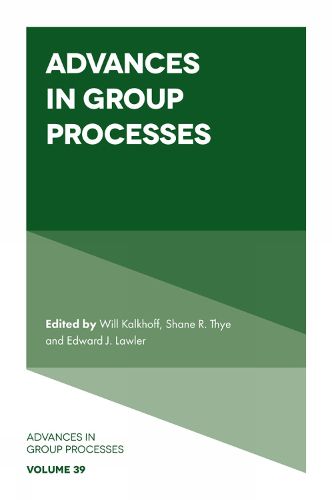 Cover image for Advances in Group Processes