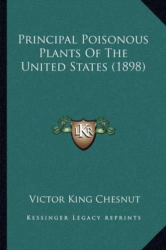 Principal Poisonous Plants of the United States (1898)