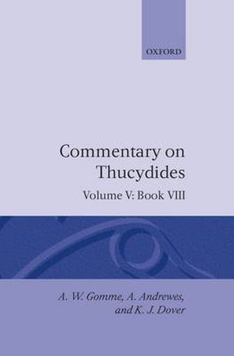 Cover image for An Historical Commentary on Thucydides