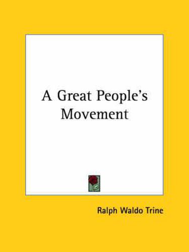 Cover image for A Great People's Movement