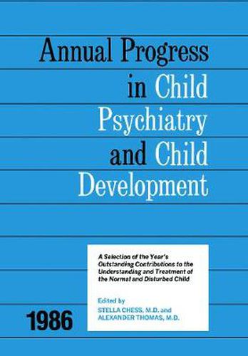 Cover image for 1986 Annual Progress In Child Psychiatry