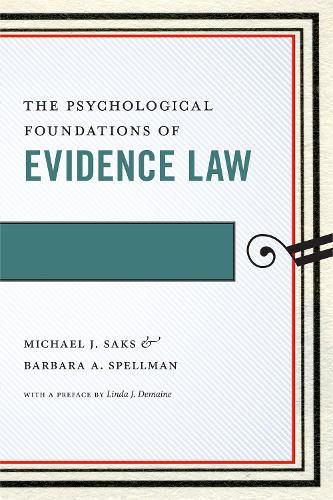 Cover image for The Psychological Foundations of Evidence Law