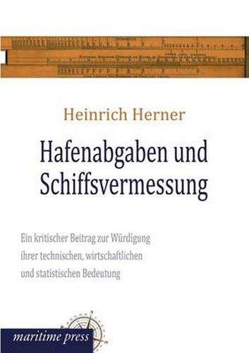 Cover image for Hafenabgaben Und Schiffsvermessung