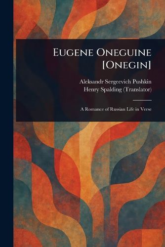 Cover image for Eugene Oneguine [Onegin]