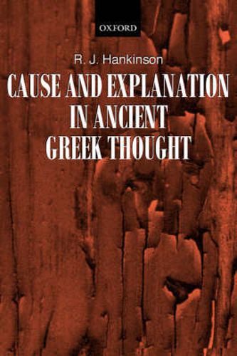 Cover image for Cause and Explanation in Ancient Greek Thought