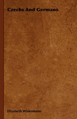 Cover image for Czechs and Germans