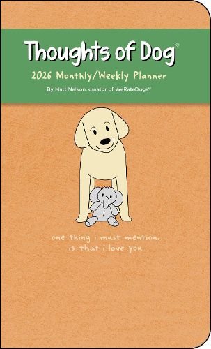 Cover image for Thoughts of Dog 12-Month 2026 Weekly/Monthly Planner Calendar