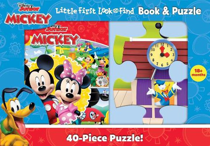 Disney Junior Mickey Mouse Clubhouse: Little First Look and Find Book & Puzzle