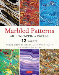 Cover image for Marbled Patterns Gift Wrapping Paper - 12 Sheets: 18 X 24 (45 X 61 CM) High-Quality Wrapping Paper