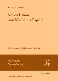 Cover image for Notker latinus zum Martianus Capella