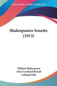 Cover image for Shakespeares Sonette (1913)