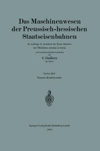 Cover image for Neuere Kraftwerke Der Preussisch-Hessischen Staatseisenbahnen