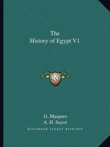 The History of Egypt V1