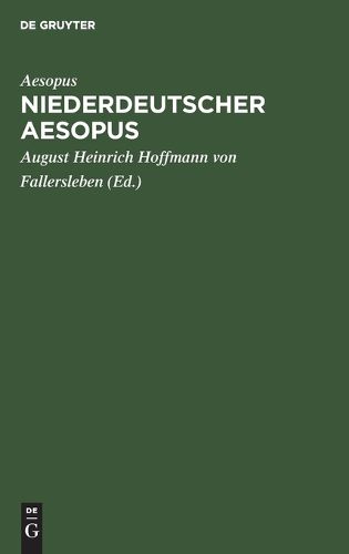 Cover image for Niederdeutscher Aesopus