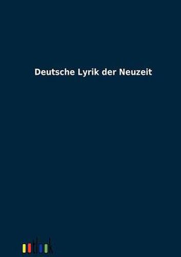 Cover image for Deutsche Lyrik der Neuzeit