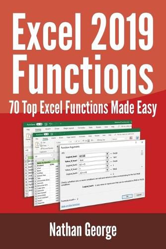 Cover image for Excel 2019 Functions: 70 Top Excel Functions Made Easy