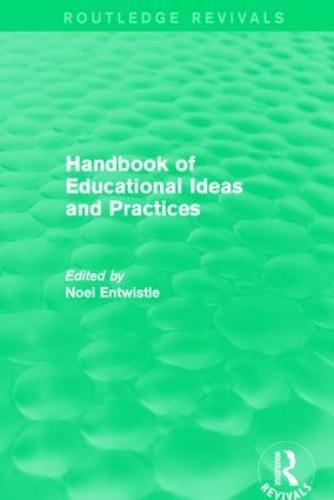 Handbook of Educational Ideas and Practices (Routledge Revivals)