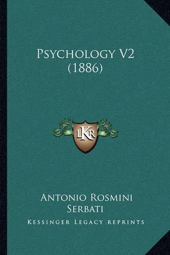 Cover image for Psychology V2 (1886)