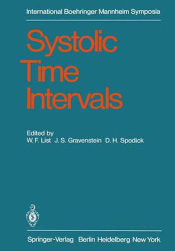 Cover image for Systolic Time Intervals: International Symposium, Graz, Austria September 1-2, 1978