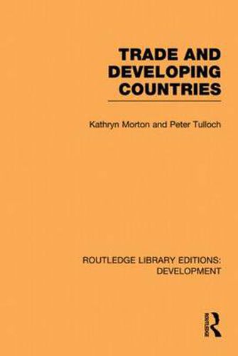 Cover image for Trade and Developing Countries