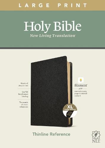 Cover image for NLT Large Print Thinline Reference Bible, Filament Enabled E