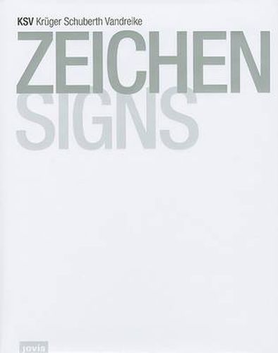 Cover image for KSV Kruger Schuberth Vandreike: Zeichen Signs