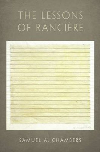 Cover image for The Lessons of Ranciere