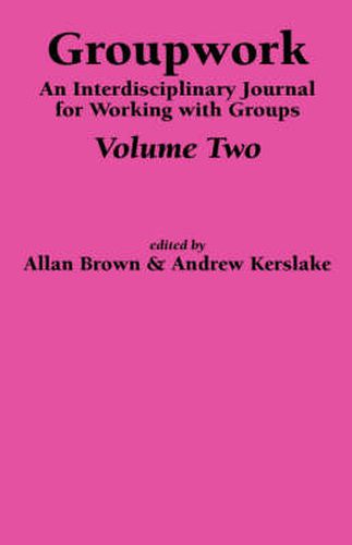 Cover image for An Interdisciplinary Journal for Working with Groups