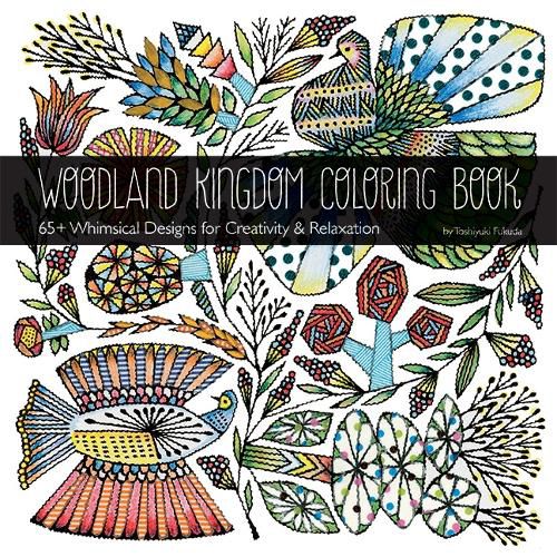 Cover image for Woodland Kingdom Coloring Book: 65+ Whimsical Designs for Creativity & Relaxation