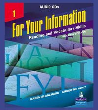 Cover image for For Your Information 1: Reading and Vocabulary Skills, Audio CDs