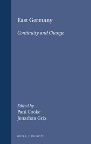 Cover image for East Germany: Continuity and Change