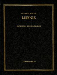 Cover image for Gottfried Wilhelm Leibniz. Samtliche Schriften und Briefe, BAND 20, Juni 1701-Marz 1702