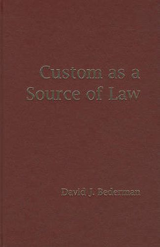 Cover image for Custom as a Source of Law