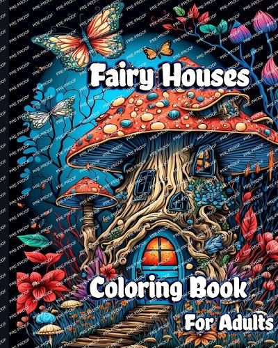 Cover image for Fairy Houses Coloring Book for Adults