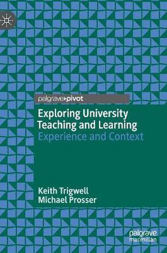 Cover image for Exploring University Teaching and Learning: Experience and Context