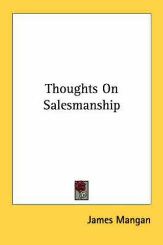 Cover image for Thoughts on Salesmanship