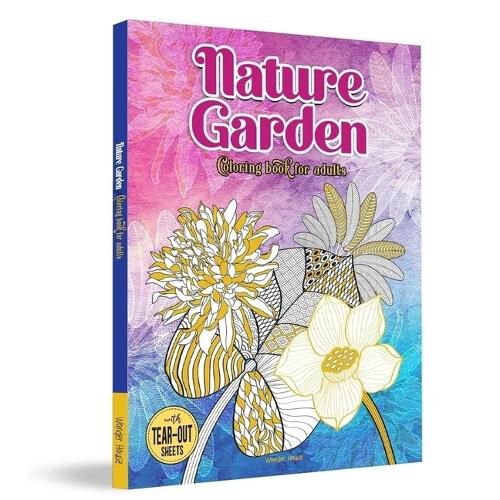 Cover image for Nature Garden Coloring Book for Adults