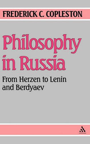 Cover image for Philosophy in Russia: From Herzen to Lenin and Berdyaev