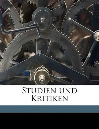 Cover image for Studien Und Kritiken