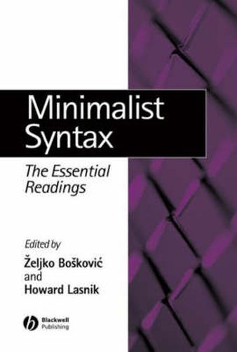 Cover image for Minimalist Syntax: The Essential Readings