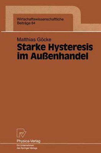 Cover image for Starke Hysteresis im Aussenhandel