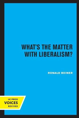 Cover image for What's the Matter with Liberalism?