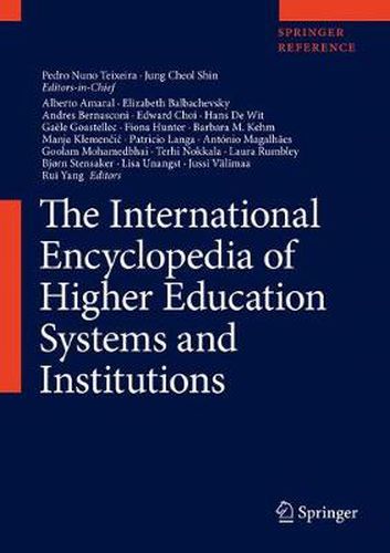 Cover image for The International Encyclopedia of Higher Education Systems and Institutions