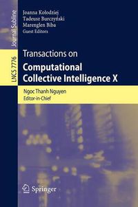 Cover image for Transactions on Computational Collective Intelligence X