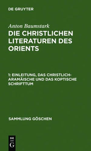 Cover image for Einleitung, Das Christlich-Aramaische Und Das Koptische Schrifttum