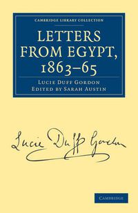 Cover image for Letters from Egypt, 1863-65
