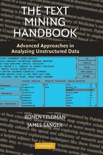 Cover image for The Text Mining Handbook: Advanced Approaches in Analyzing Unstructured Data