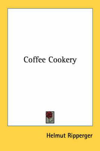 Cover image for Coffee Cookery