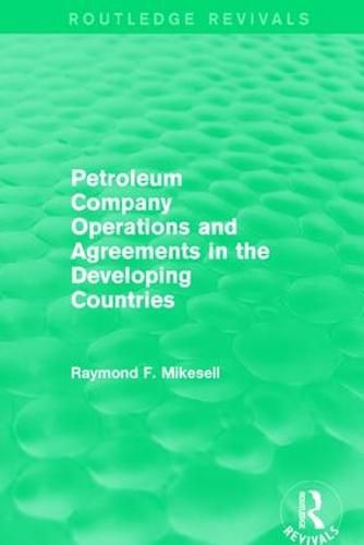 Cover image for Petroleum Company Operations and Agreements in the Developing Countries